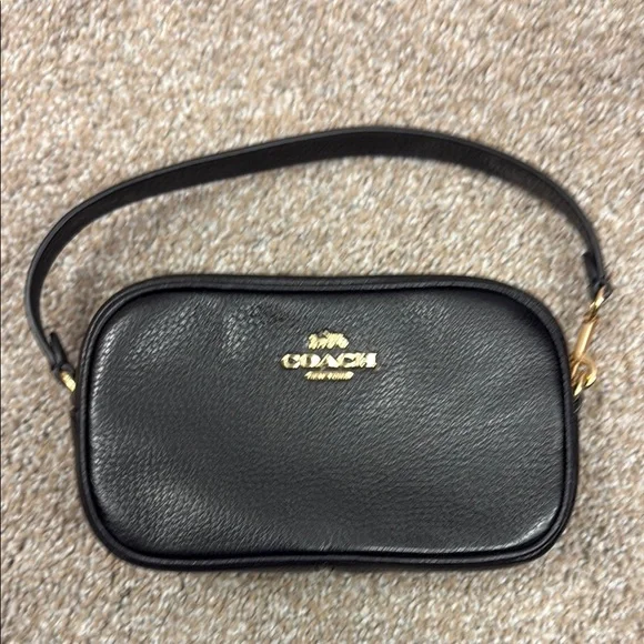 Coach Black Leather Women's Bag - Picture 1 of 3